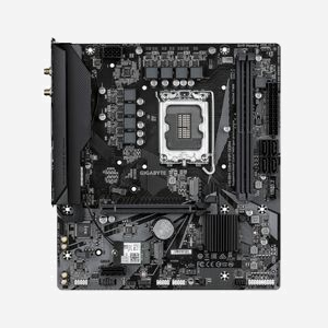 Carte Mère GIGABYTE H610M D3H WIFI DDR4 Socket LGA1700 Intel 14e Gen VRM 6+1+1 phases DDR4-3200 2x M.2 PCIe 3.0 Wi-Fi 5 - Miniature 2