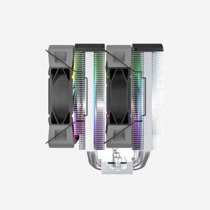 Ventirad Montech NX600 ARGB 120mm 800-2000 RPM palier HDB 3.35 mmH2O éclairage ARGB noir pour processeur - Miniature 5