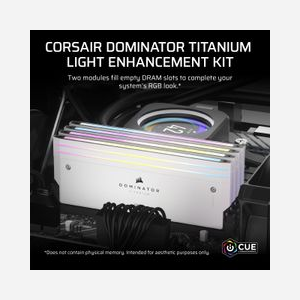 Kit d'accessoires Corsair CMPLEKIT2W pour boîtier PC universel 2 pièces blanc 122g - Miniature 2