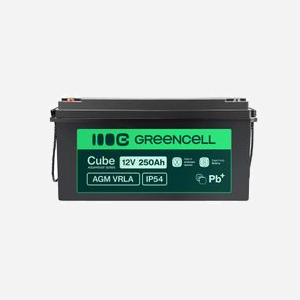 Batterie Green Cell AGM12V250AH-J 12V 250Ah Sealed Lead Acid VRLA pour onduleur 522x268mm 64.2kg - Miniature 2