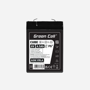 Batterie Green Cell AGM6V4-5AH-J Sealed Lead Acid VRLA 6V 4,5Ah pour onduleur 47x70x101mm 670g - Miniature 4