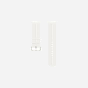 Bracelet Samsung Sport Band M/L pour Galaxy Watch9 coloris crème 50mm fluoroélastomère ET-SNL35LUEGEU
