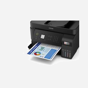 Imprimante multifonction Epson EcoTank L5590 jet d'encre A4 4800x1200 DPI 33 ppm WiFi fax noir - Miniature 3