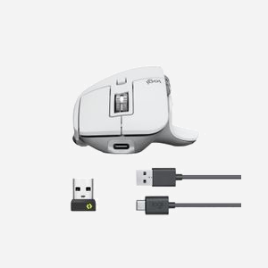 Souris Logitech MX Master 3S sans fil Bluetooth capteur laser 8000 DPI 7 boutons programmables grise pour droitier