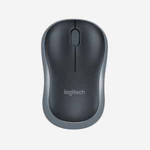Souris sans fil Logitech M185 optique 1000 DPI RF 2.4GHz ambidextre 2 boutons programmables grise - Miniature 1