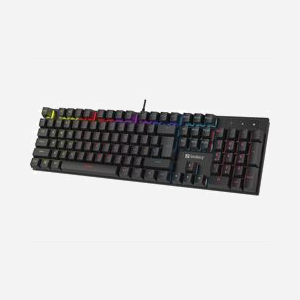 Clavier mécanique Sandberg 640-31 Gaming USB 105 touches QWERTZ allemand avec châssis métallique noir - Miniature 1