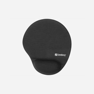 Tapis de souris Sandberg 520-37 avec repose-poignet ergonomique en mousse mémoire et base antidérapante noir