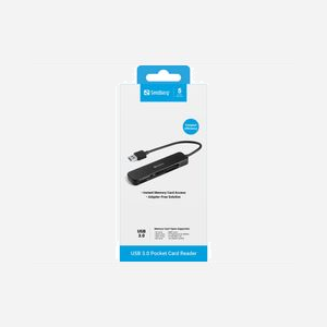 Lecteur de carte mémoire Sandberg 134-32 USB 3.2 Gen 1 SD/SDHC/SDXC/MicroSD/MMC/MS 5000 Mbit/s noir - Miniature 2