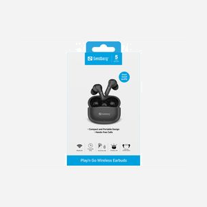 Écouteurs Sandberg 126-51 Play'n Go TWS Bluetooth intra-auriculaires avec étui de chargement USB noir - Miniature 4