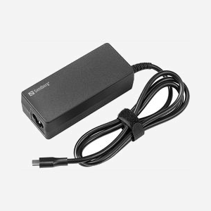 Chargeur Sandberg 135-83 USB-C PD 65W universel charge rapide secteur EU+UK avec câble USB-C fixe noir - Miniature 2