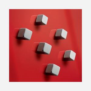 Aimants Sigel BA192 néodyme cube 10x10x10mm argent pour loisirs créatifs set de 6 pièces en boîte - Miniature 2