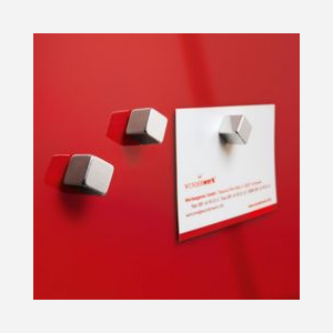 Aimants Sigel BA192 néodyme cube 10x10x10mm argent pour loisirs créatifs set de 6 pièces en boîte - Miniature 3