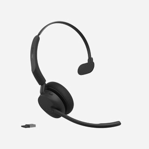 Casque sans fil Jabra Evolve3 45 Bluetooth USB Type-A arceau avec 3 microphones pour bureau et centre d'appels noir - Miniature 3