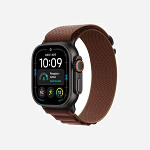 Montre connectée Apple Watch Ultra 4 OLED 49mm 422x514 pixels écran tactile 5G WiFi GPS satellite noir - Miniature 1