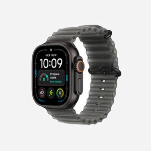 Montre connectée Apple Watch Ultra 4 OLED 49mm 422x514 pixels écran tactile 5G WiFi GPS satellite noir