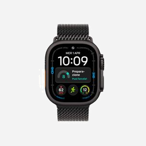 Montre connectée Apple Watch Ultra 4 OLED 49mm 422x514 pixels écran tactile 5G WiFi GPS satellite noir - Miniature 2