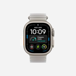 Montre connectée Apple Watch Ultra 4 OLED 49mm 422x514 pixels écran tactile 5G GPS satellite Titane WiFi - Miniature 2