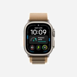 Montre connectée Apple Watch Ultra 4 OLED 49mm 422x514 pixels écran tactile 5G GPS satellite Titane WiFi - Miniature 2