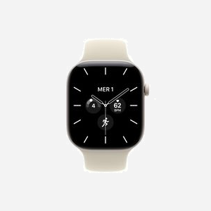 Montre connectée Apple Watch Series 12 OLED 46mm 416x496 pixels écran tactile 5G WiFi GPS satellite blanc - Miniature 2