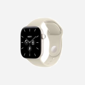 Montre connectée Apple Watch Series 12 OLED 42mm 374x446 pixels écran tactile 5G GPS WiFi satellite blanc - Miniature 1