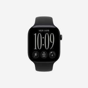 Montre connectée Apple Watch Series 12 OLED 46mm 416x496 pixels écran tactile 5G WiFi GPS satellite noir - Miniature 2