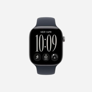 Montre connectée Apple Watch Series 12 OLED 46mm 416x496 pixels écran tactile 5G GPS WiFi satellite gris - Miniature 2