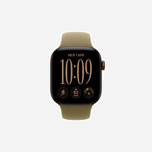Montre connectée Apple Watch Series 12 OLED 42mm 374x446 pixels écran tactile 5G WiFi GPS satellite bronze - Miniature 2
