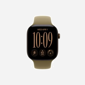 Montre connectée Apple Watch Series 12 OLED 46mm 416x496 pixels tactile Bronze WiFi GPS satellite - Miniature 2