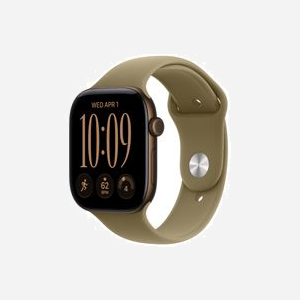Montre connectée Apple Watch Series 12 OLED 46mm 416x496 pixels tactile Bronze WiFi GPS satellite - Miniature 1