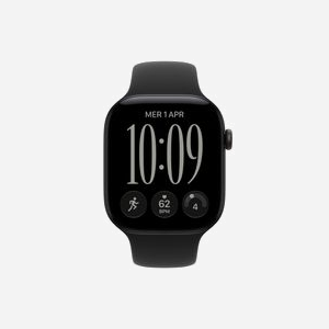 Montre connectée Apple Watch Series 12 OLED 46mm 416x496 pixels écran tactile Wifi GPS noir MJEL4ZR/A - Miniature 2
