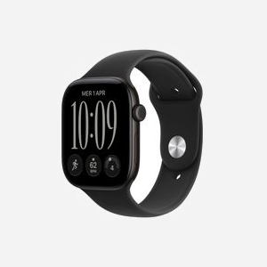 Montre connectée Apple Watch Series 12 OLED 46mm 416x496 pixels écran tactile WiFi GPS satellite noir - Miniature 1