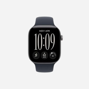 Montre connectée Apple Watch Series 12 OLED 46mm 416x496 pixels tactile GPS WiFi satellite gris MJEJ4ZR/A - Miniature 2