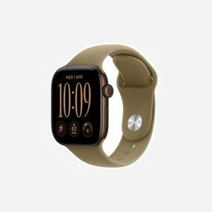 Montre connectée Apple Watch Series 12 OLED 42mm 374x446 pixels tactile Bronze WiFi GPS satellite - Miniature 1