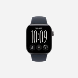 Montre connectée Apple Watch Series 12 OLED 42mm 374x446 pixels écran tactile gris WiFi GPS satellite - Miniature 2