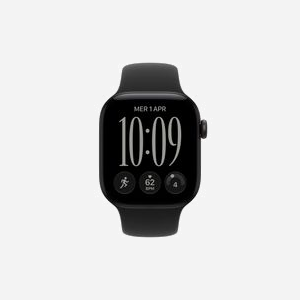 Montre connectée Apple Watch Series 12 OLED 42mm 374x446 pixels écran tactile Wifi GPS noir MJEA4ZR/A - Miniature 2
