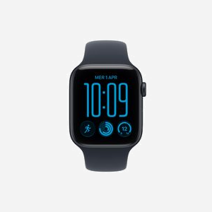 Montre connectée Apple Watch SE 3ème génération OLED 44mm 368x448 pixels écran tactile GPS WiFi coloris Marine - Miniature 2