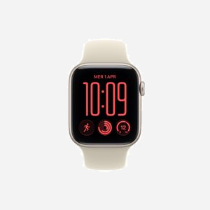 Montre connectée Apple Watch SE 3ème génération OLED 44mm 368x448 pixels écran tactile beige WiFi GPS - Miniature 2
