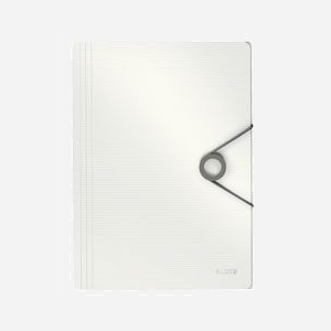 Pochette à rabats Leitz 45631001 format A4 polypropylène blanc 235x320mm épaisseur 8mm