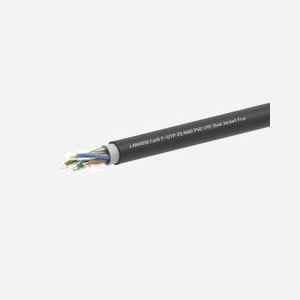 Câble réseau Lanview Cat6 F/UTP 305m 4x2 conducteurs PE ISO/IEC 11801 EIA/TIA 568B rond extérieur - Miniature 1