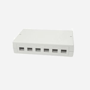 Boîtier de brassage Lanview LVN127774 montage en surface 6 ports Keystone RJ45 pour panneau de brassage