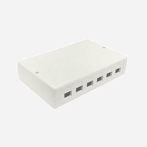 Boîtier de brassage Lanview LVN127774 montage en surface 6 ports Keystone RJ45 pour panneau de brassage - Miniature 2