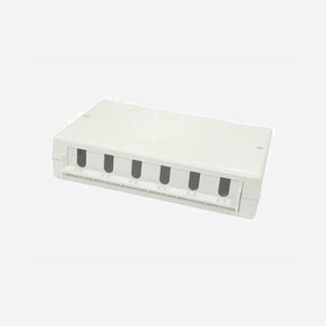 Boîtier de brassage Lanview LVN127774 montage en surface 6 ports Keystone RJ45 pour panneau de brassage - Miniature 3
