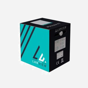 Câble réseau Lanview LVN122160 Cat6 U/UTP 305m blanc rond LSZH 4x2 conducteurs certifié ISO/IEC 11801 - Miniature 2