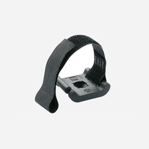 Vivolink PROFIX range-câbles mural avec pince et fixation velcro pour installation AV professionnelle noir