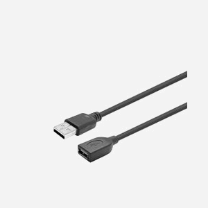 Câble USB Vivolink PROUSBAAF10 USB 2.0 480Mbps 10m Type A mâle/femelle actif 3mm noir longue distance