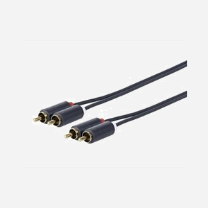 Câble audio Vivolink PRORCARCA10 2x RCA 10m blindage aluminium connecteurs plaqués or noir - Miniature 1