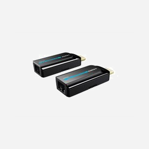 Extendeur HDMI Vivolink VLHDMIEXTDGL50 50m sur câble CAT6a 1080p@60Hz avec PoC émetteur-récepteur noir - Miniature 3