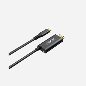 Câble Vivolink PROUSBCHDMIMM2-CHARGE USB-C vers USB-C 2m USB 3.2 Gen 1 avec fonction charge noir - Miniature 1