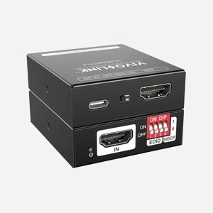 Émulateur EDID HDMI Vivolink VLHDMICTL2 avec contrôle résolution audio HDCP CEC via commutateurs DIP - Miniature 3