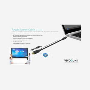 Câble Vivolink PROUSBCHDMIUSBB USB-C vers HDMI 4K et USB-B tactile USB 3.2 Gen 1 7.5m noir - Miniature 2